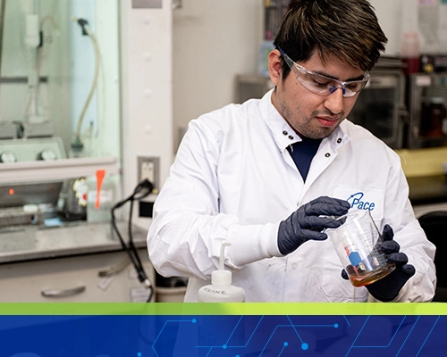 Pace Scientist working in laboratory